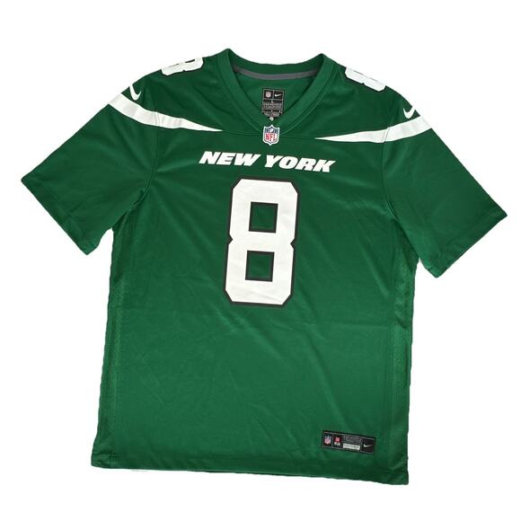 Nike Aaron Rodgers #8 New York Jets Jersey Mens Large Green NFL/NFLPA EUC - Picture 1 of 8
